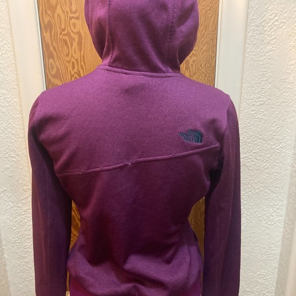 The North Face Purple zip up hoodie size small - Picture 4 of 5